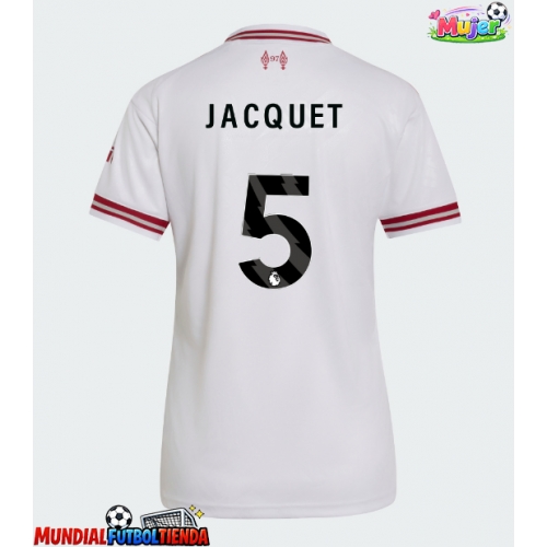 Camiseta Liverpool Jeremy Jacquet #5 Segunda Equipación Replica 2026-27 para mujer mangas cortas